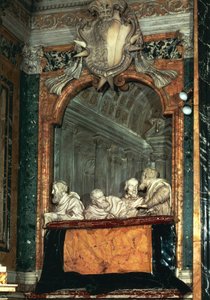 Loge latérale avec la famille Cornaro - Gian Lorenzo Bernini
