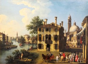 Vue de la Brenta, près de Dolo, fin du XVIIIe siècle - Gianbattista Cimaroli