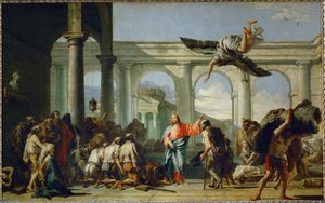 Jésus guérissant le paralytique de Bethesda - Jesus heals the paralytic in Bethesda ... - Giandomenico (1727-1804) Tiepolo