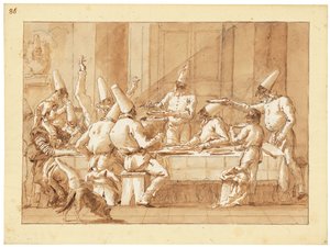Les Punchinellos festoyant - Giandomenico (1727 1804) Tiepolo