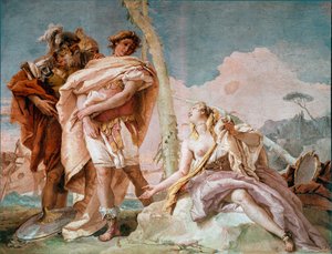 Renaud abandonne Armide. Illustration d