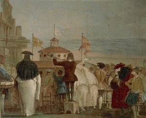 Le nouveau monde (carnaval vénitien) - Giandomenico  Tiepolo