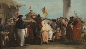 Mondo Novo, vers 1764-1765 - Giovanni Domenico Tiepolo
