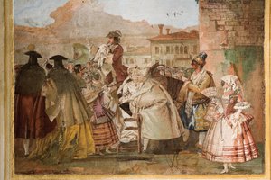 Le Charlatan, de la salle des scènes de carnaval dans la Foresteria, 1757 - Giovanni Domenico Tiepolo