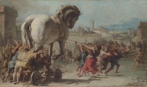 La Procession du cheval de Troie dans Troie, vers 1760 - Giovanni Domenico Tiepolo