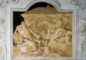 Vulcain dans sa forge, de la salle de l