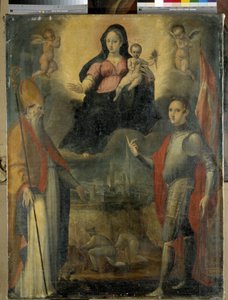 Madone et enfant avec les saints Mercuriale (patron de la ville de Forli) et Valeriano