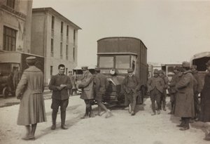 Album "Images de la guerre II": soldats italiens à Gradisca Sagrado, Gorizia, Italie