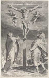 Crucifixion avec la Vierge Marie et Saint Jean l