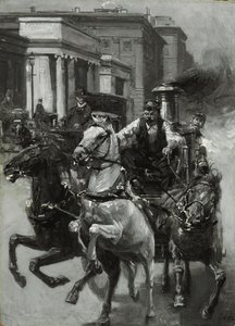 Course au feu, c.1900 - Gilbert Gaul