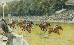 Une arrivée à Goodwood, 1929 - Gilbert Holiday