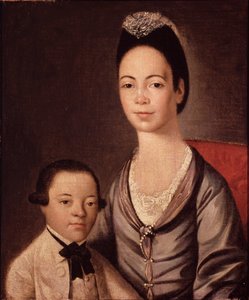 Mme Aaron Lopez et son fils Joshua - Gilbert Stuart
