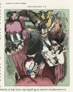 Illustration de Louis Alexandre Gosset de Guines dit Gill (1840-1885) pour la couverture de L