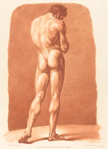 Académie (679) - Gilles Antoine Demarteau after Jean Jacques François Le Barbier