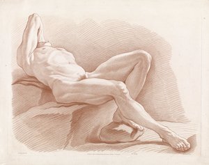 Homme nu allongé