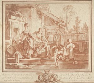 Blanchisseuses et enfants