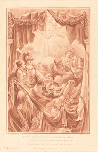 Allégorie sur la mort du Dauphin - Gilles Demarteau, the Elder after Charles Nicolas Cochin II