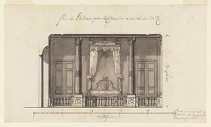 Alcôve de lit pour le Duc d