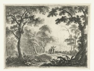Paysage avec le renvoi d