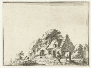 Paysage avec une ferme