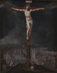 Le Christ en croix - Gillis I Mostaert