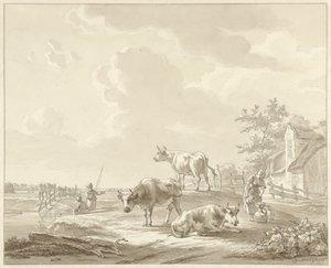Trois vaches près d