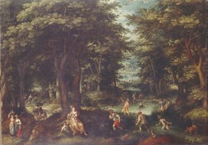 Paysage avec Leto et paysans de Lykia