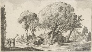 Fermes entre les arbres (Twaalf landschappen) - Gillis van Scheyndel (I)