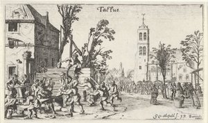 Combat dans une auberge (le toucher) - Gillis van Scheyndel (I)