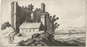 Chapelle dans une ruine (Douze paysages) - Gillis van Scheyndel (I)