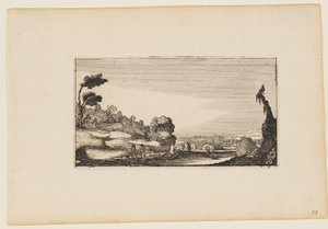 Panorama de collines, extrait de Douze paysages avec figures - Gillis van Scheyndel