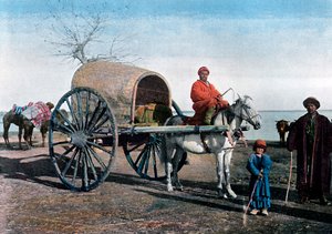 Wagon de Boukhara, Ouzbékistan, vers 1890 - Gillot