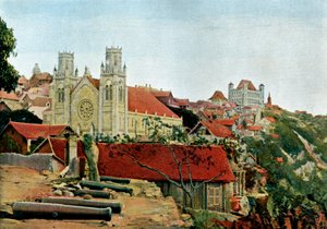 Cathédrale catholique, Palais de la Reine, fin du 19e siècle - Gillot