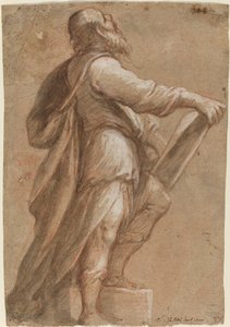 Un saint tenant un livre - Gioacchino Assereto