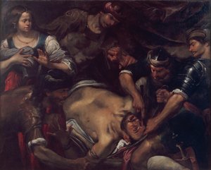 Les Philistins crèvent les yeux de Samson