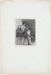 Homme assis en costume du XVIe siècle - Gioacchino Banfi