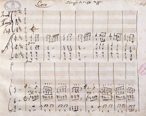 Partition manuscrite de Gioacchino Rossini - Gioachino Rossini