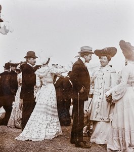 Personnes élégantes au galop, Parc des Cascine, Florence - Giorgio Enrico (attr.to) Levi