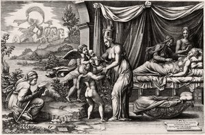 Allégorie de la naissance - Giorgio Ghisi