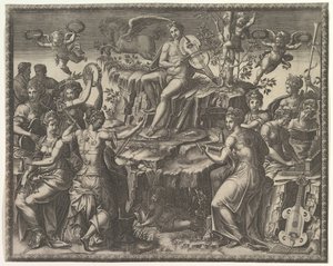 Apollon et les Muses, vers 1557