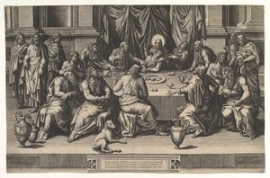 La Cène, 1551 - Giorgio Ghisi