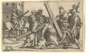 La Vierge des Douleurs: Christ portant la croix