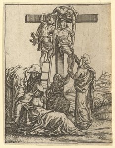 La Vierge des Douleurs : La Descente de Croix - Giorgio Ghisi