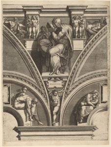 La Sibylle persane - Giorgio Ghisi after Michelangelo
