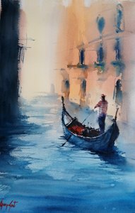 La gondole dorée de Venise - Giorgio Gosti