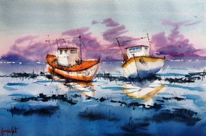 Réflexions sur les bateaux à marée basse - Giorgio Gosti