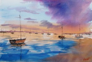 Marina Purple Sunset - Giorgio Gosti