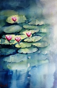 Lys roses sereins - Giorgio Gosti