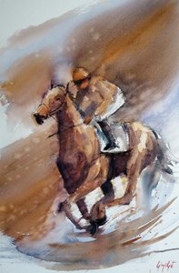 Course hippique à l