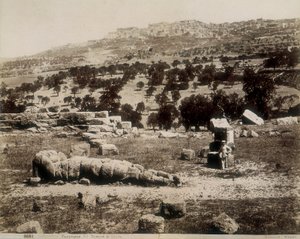 Agrigente : vue des ruines du Temple de Jupiter - Giorgio Sommer